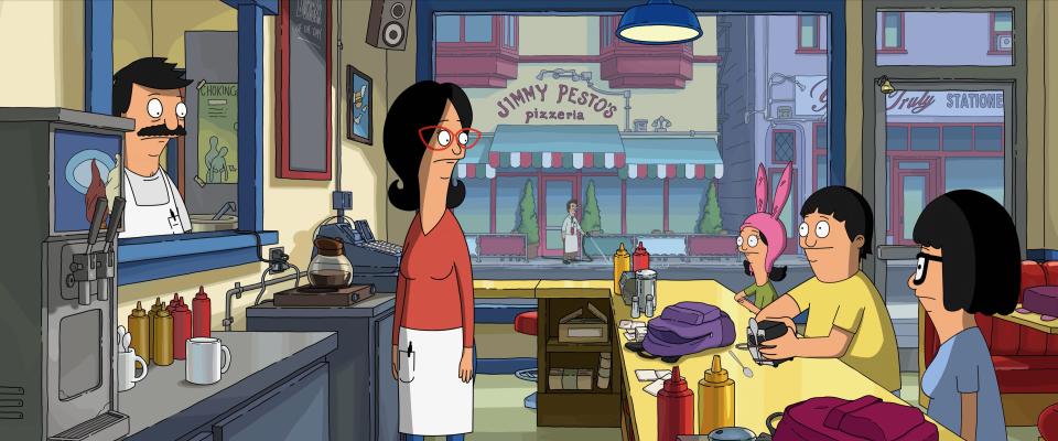 "The Bob's Burgers Movie" (May 27, theaters): Based on the animated TV series, the comedy features the Belcher family – Bob (voiced by H. Jon Benjamin, from left), Linda (John Roberts), Louise (Kristen Schaal), Gene (Eugene Mirman) and Tina Belcher (Dan Mintz) – trying to keep their restaurant in business after an enormous sinkhole develops, blocking the entrance.