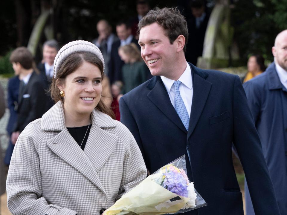 Princess Eugenie and Jack Brooksbank at Sandringham on Christmas in 2022