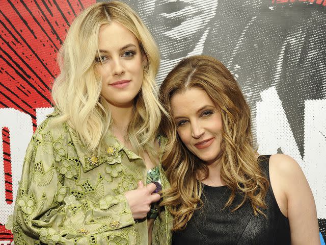 <p>John Sciulli/WireImage</p> Riley Keough and Lisa Marie Presley at the "Commando: The Autobiography of Johnny Ramone" launch party in April 2012 in West Hollywood, California.
