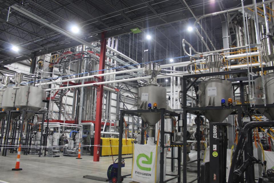 The 54,000-square-foot expansion at Evergreen in Clyde adds four extrusion lines, making the plant capable of processing 11.8 billion bottles a year to help meet consumer demand for recycled polyethylene terephthalate (PET) plastic.