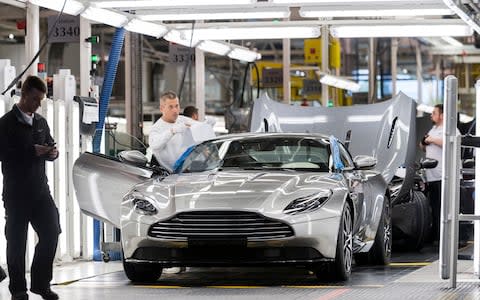 Aston Martin production line