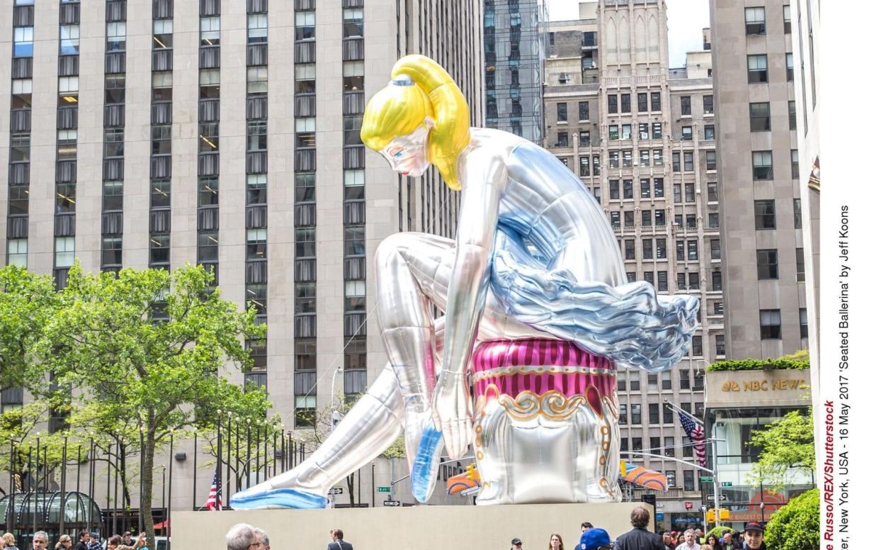 The installation on show at the Rockefeller Centre - Rex Features