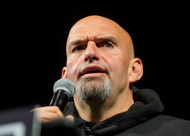 Fetterman returned to the campaign trail in Erie, Pennsylvania, on Aug. 12 after suffering a massive stroke. (Photo: Nate Smallwood/Getty Images)