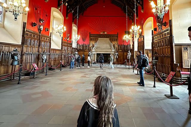 <p>Zooey Deschanel/Instagram</p> A photo of Zooey Deschanel's daughter Elsie soaking in her surroundings during a family trip to Europe.