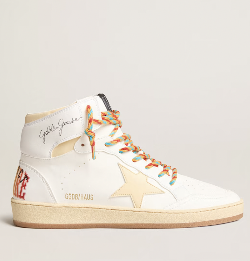 <p><a href="https://www.goldengoose.com/us/en/men-s-exclusive-haus-of-dreamers-sky-star-in-bio-based-material-cod-GMF00230.F005630.11797.html" rel="nofollow noopener" target="_blank" data-ylk="slk:Shop Now;elm:context_link;itc:0" class="link ">Shop Now</a></p><p>Sky-Star</p><p>$625.00</p><p>goldengoose.com</p>