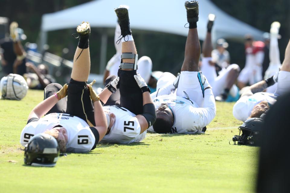 Gaffney is the reigning 5A football state champion.  The team got the opportunity to dress out and participate in practice with the Carolina Panthers Friday Aug. 5.  The Carolina Panthers are holding training camp at Wofford College. 