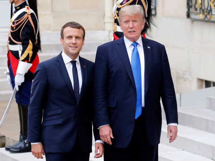 Macron Trump Paris