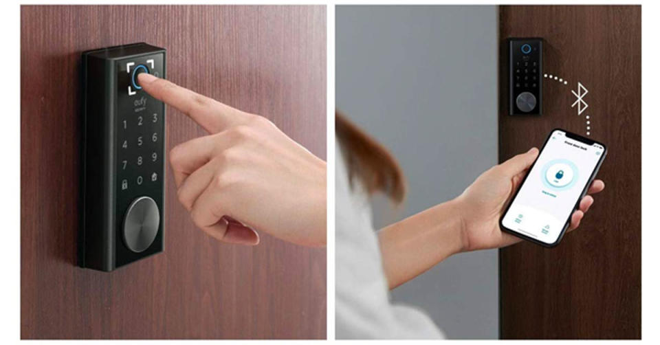 Ditch your keys! Open your front door with just your fingerprint or smartphone. (Photo: Amazon)