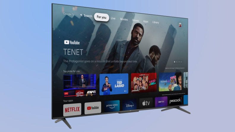 The all-new TCL 5-Series with Google TV will be available in four sizes: 5o inches, 55 inches, 65 inches and 75 inches.