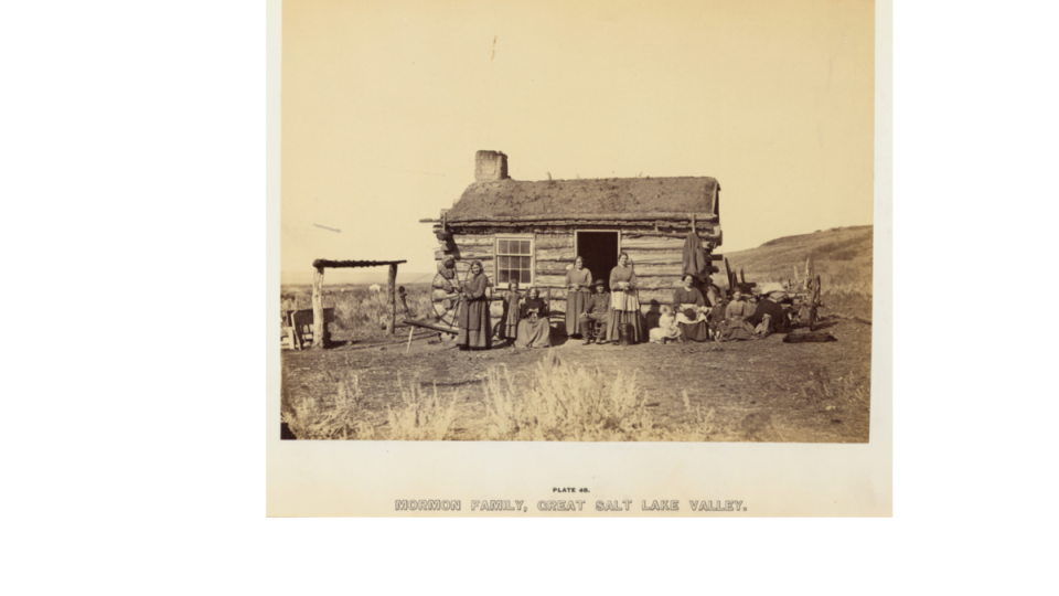 The railroads started the end of the untamed West in the U.S. This is a Mormon family settled in Salt Lake Valley, Utah in 1869 (Photo: The New York Public Library)