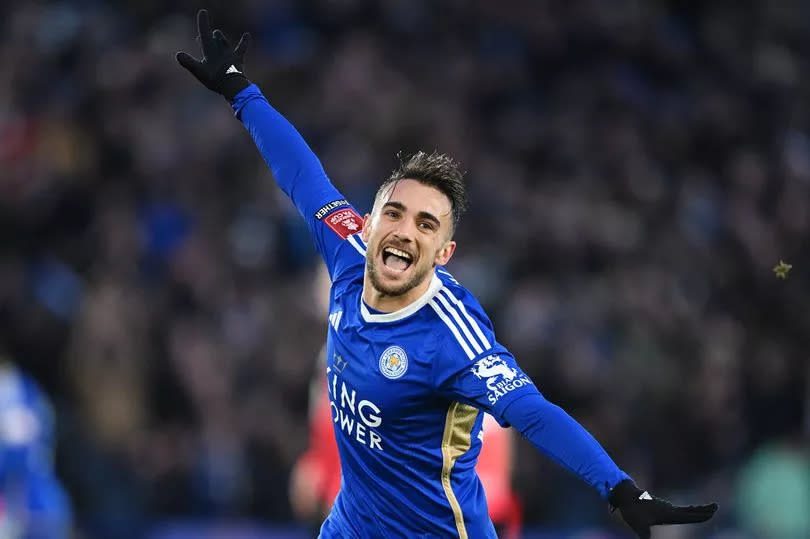 Yunus Akgun celebrates scoring Leicester City's second goal against Birmingham in their 3-0 FA Cup victory