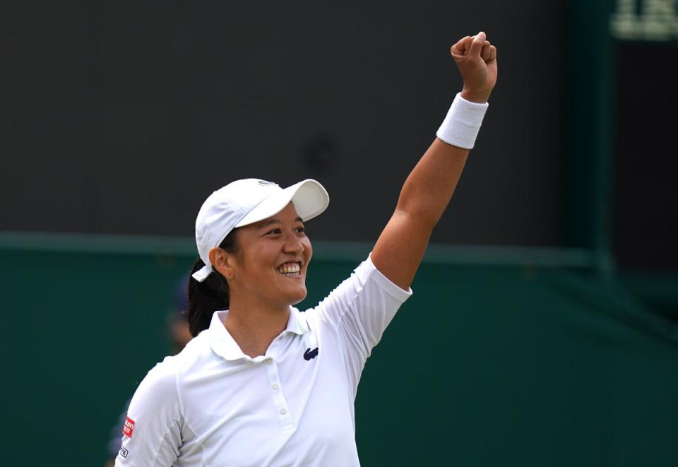 Harmony Tan produced a fine display to reach the fourth round (Adam Davy/PA) (PA Wire)