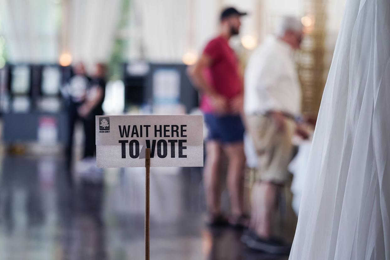 Fulton County Atlanta Georgia Voting Voters Elijah Nouvelage/Getty Images