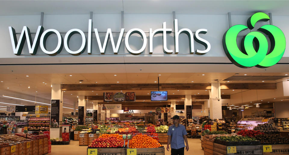 Front of Woolworths store.