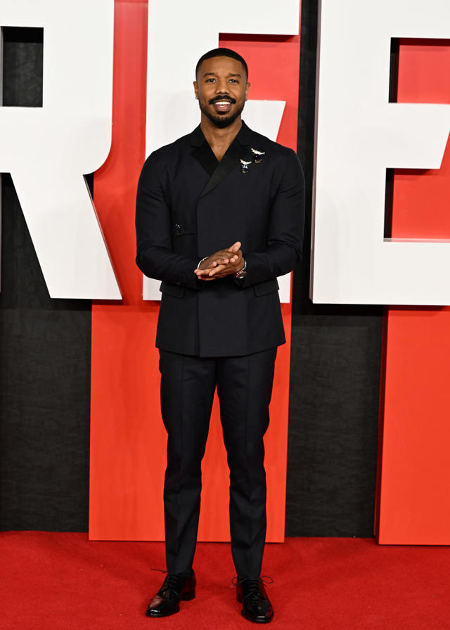 Michael B. Jordan Wears 2 Tiffany & Co. Brooches on Red Carpet