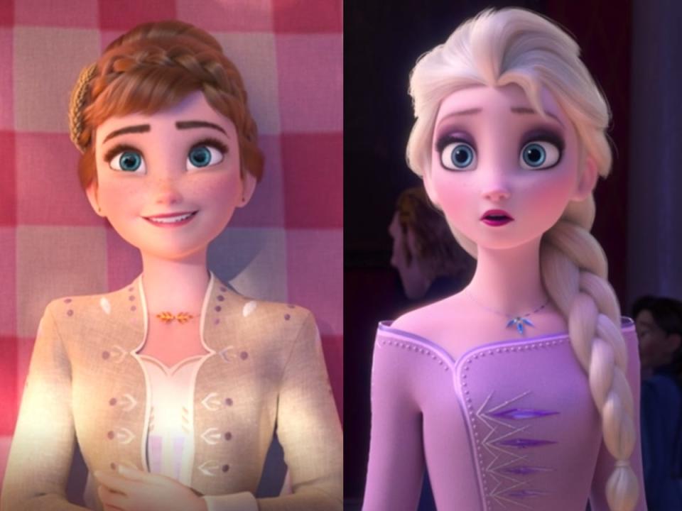 Anna Elsa dresses Frozen 2 