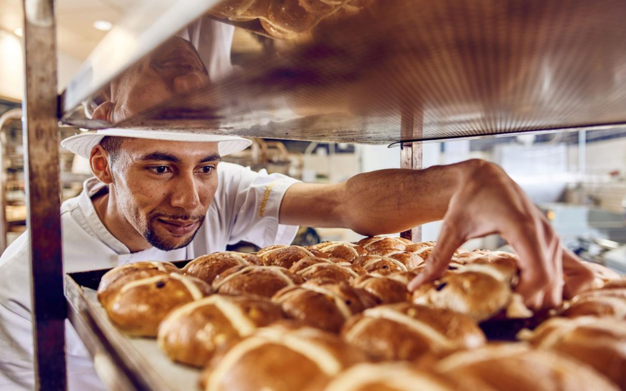 A global shortage of raisins, sultanas and currants means the price of hot cross buns is likely to soar this Easter - Mikael Buck / Morrisons