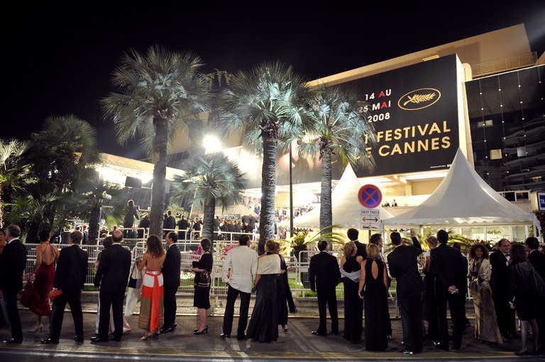 This file photo shows people arriving for the screening of US director Steven Spielberg's film 'Indiana Jones and the Kingdom of the Crystal Skull' at the 61st Cannes International Film Festival, on May 18, 2008. Spielberg will head up this year's Cannes Film Festival jury, the organisers announced on Thursday, just days after he missed out on a third best director Oscar