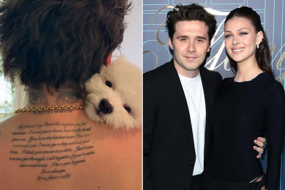 <p>Nicola Peltz/Instagram; Dimitrios Kambouris/Getty Images for Tiffany & Co.</p> Brooklyn Beckham