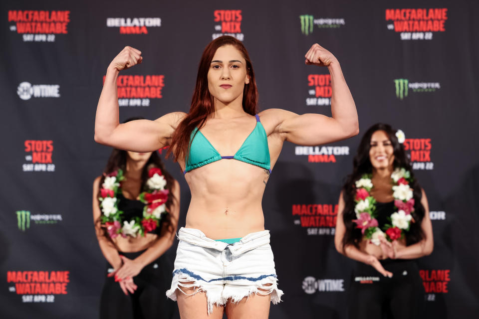 Ilara Joanne Bellator 295 ceremonial weigh-ins