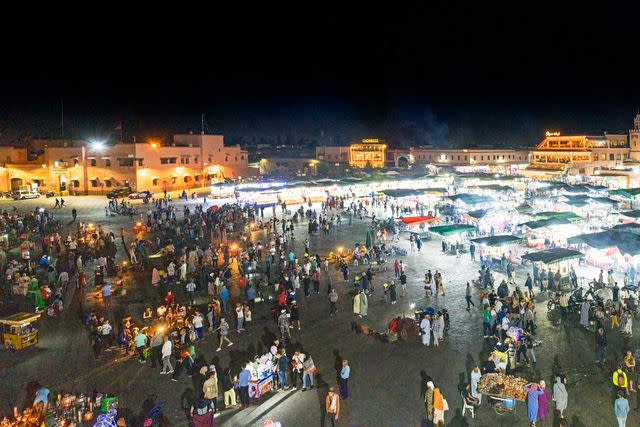 <p>Alex Crétey Systermans</p> Djemaa el-Fna, the main square in the Marrakesh medina.