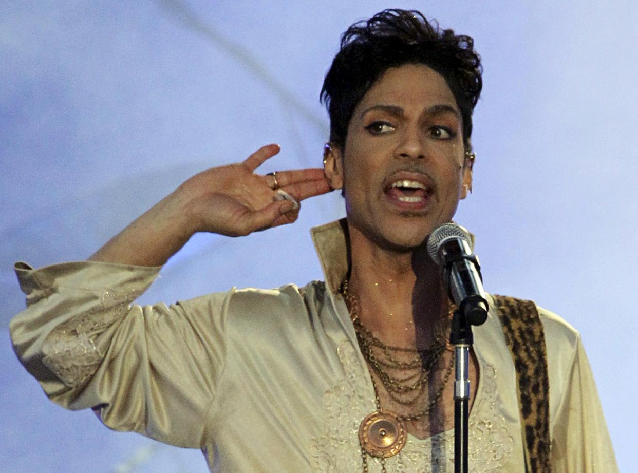 Prince performing in England in July 2011. The  superstar had no will, his sister said in court documents filed on Tuesday. (Olivia Harris/Reuters)