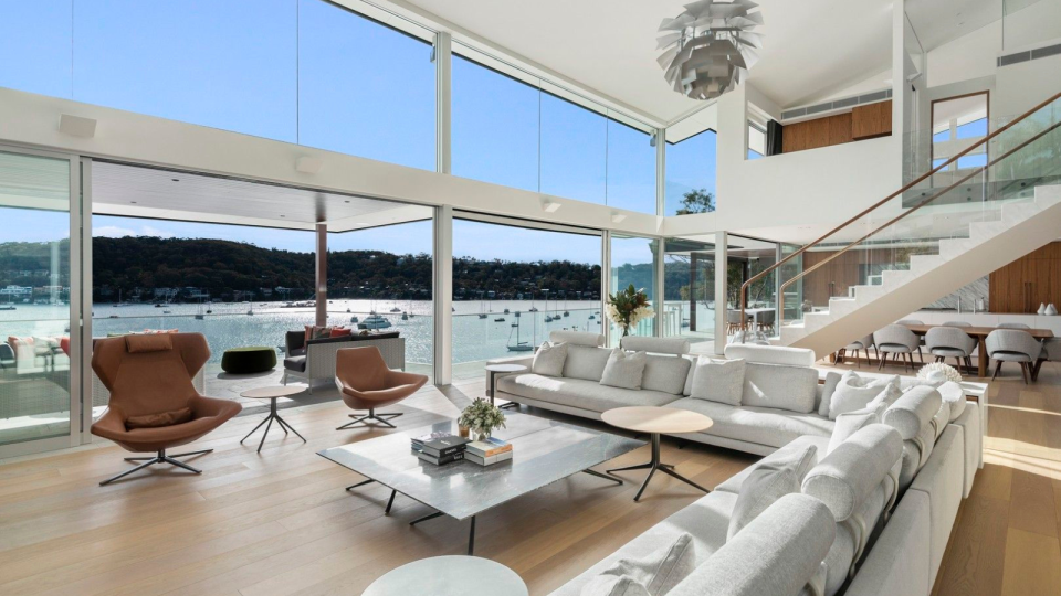 Avalon Beach property living room.