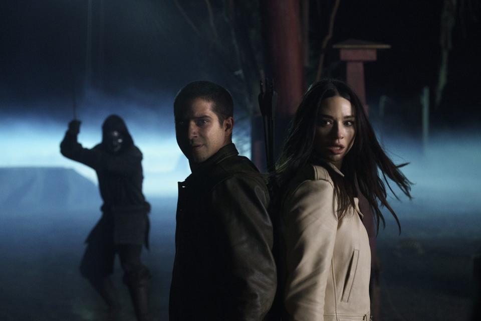 teen wolf the movie tyler posey as scott mccall as crystal reed as allison argent in teen wolf the movie streaming on paramount photo curtis bonds bakermtv entertainment ©2022 paramount global all rights reserved