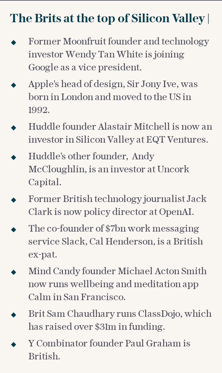 The Brits at the top of Silicon Valley
