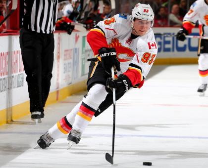 Flames rookie Sam Bennett is hitting his stride -- and scoring more -- in the second half of the season. (Getty)
