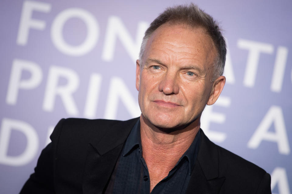 MONTE-CARLO, MONACO - SEPTEMBER 24: Sting attends the Monte-Carlo Gala For Planetary Health on September 24, 2020 in Monte-Carlo, Monaco. (Photo by SC Pool - Corbis/Corbis via Getty Images)