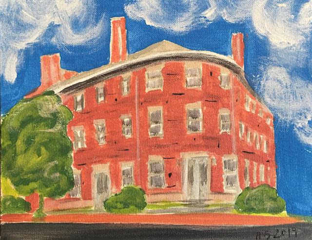 Maura Sullivan of Lee is exhibiting her acrylic artwork in the McConnell Center in Dover through July 17, 2022. All sale proceeds will benefit the Friends of Hyder House Family Hospice