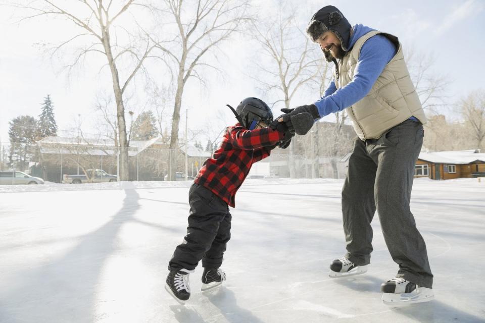 <p>Whether you've got a romantic date in mind or a fun afternoon with the kids, ice skating is never a bad idea. In fact, you may make some of your favorite Christmastime memories on the ice! </p><p><a class="link " href="https://www.amazon.com/ice-skates/b?ie=UTF8&node=2259060011&tag=syn-yahoo-20&ascsubtag=%5Bartid%7C10050.g.2801%5Bsrc%7Cyahoo-us" rel="nofollow noopener" target="_blank" data-ylk="slk:Shop Now">Shop Now</a></p>