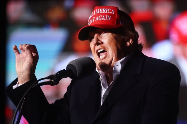 maga-purge-nara.jpg Former President Donald Trump Holds Rally In Florence, Arizona - Credit: Mario Tama/Getty Images