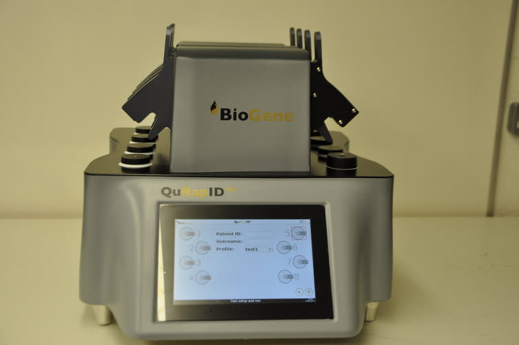 <span class="caption">The QuRapID testing kit.</span> <span class="attribution"><span class="source">Biogene Ltd</span>, <a class="link " href="http://creativecommons.org/licenses/by-nc-sa/4.0/" rel="nofollow noopener" target="_blank" data-ylk="slk:CC BY-NC-SA;elm:context_link;itc:0;sec:content-canvas">CC BY-NC-SA</a></span>