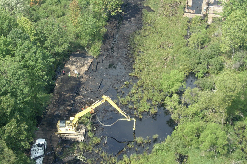 In 2010, Line 3 was the source of the largest inland oil spill in US history near the small town of Marshall, Michigan (EPA)