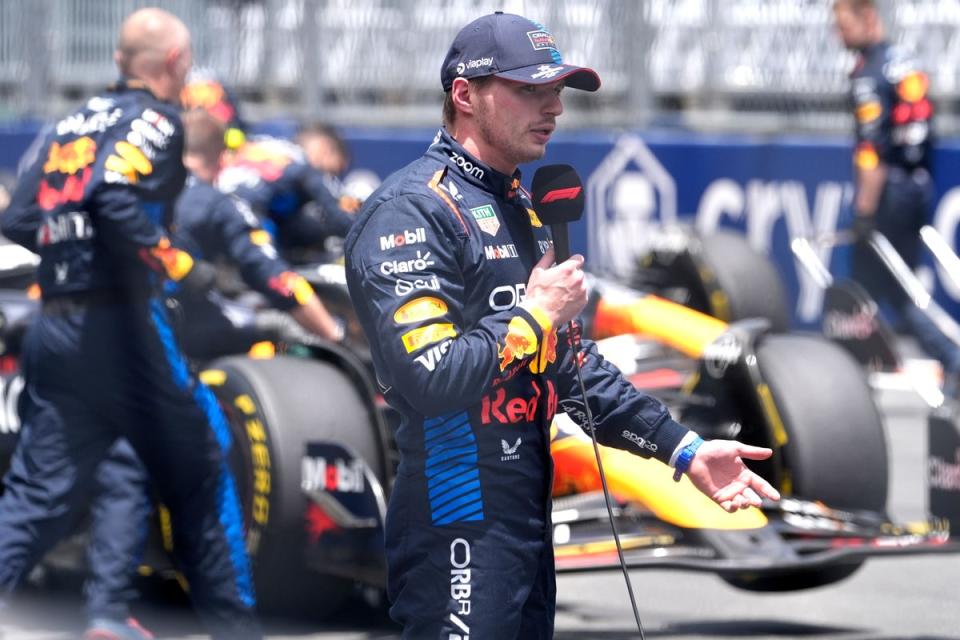 Max Verstappen has a contract with Red Bull until 2028 (AP)