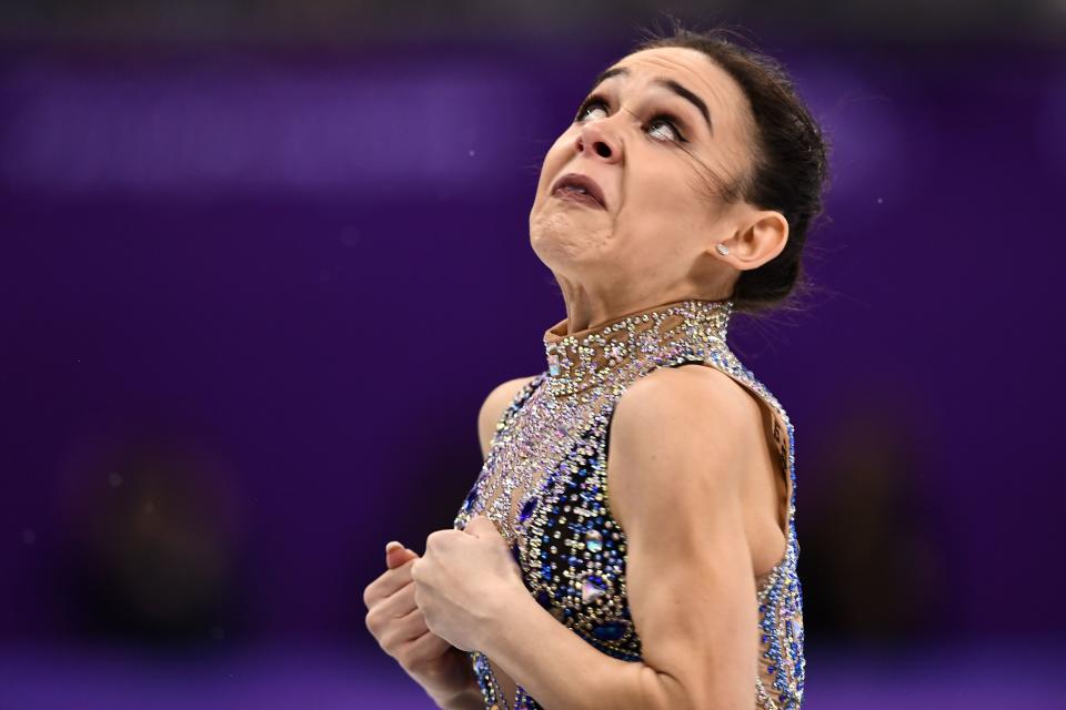 <p>Australia’s Kailani Craine competes in the women’s single skating free skating of the figure skating event during the Pyeongchang 2018 Winter Olympic Games at the Gangneung Ice Arena in Gangneung on February 23, 2018. / AFP PHOTO / ARIS MESSINIS </p>