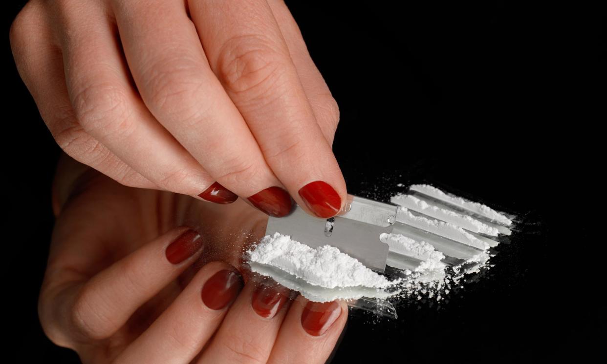 <span>The Victorian health department says there has been a string of incidents where people suffered harm after using cocaine that contained a novel synthetic opioid (NSO).</span><span>Photograph: Peter Dazeley/Getty Images</span>