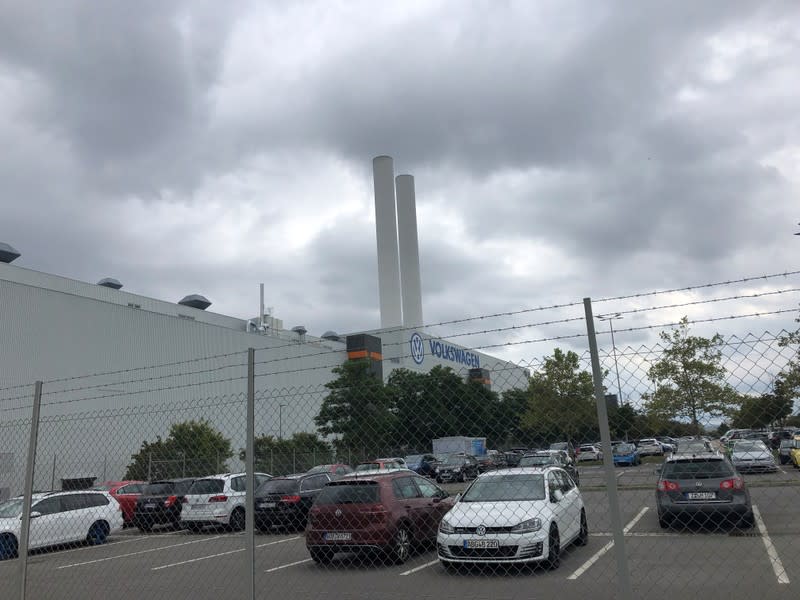 A general view of the Volkswagen's Zwickau assembly plant in Zwickau