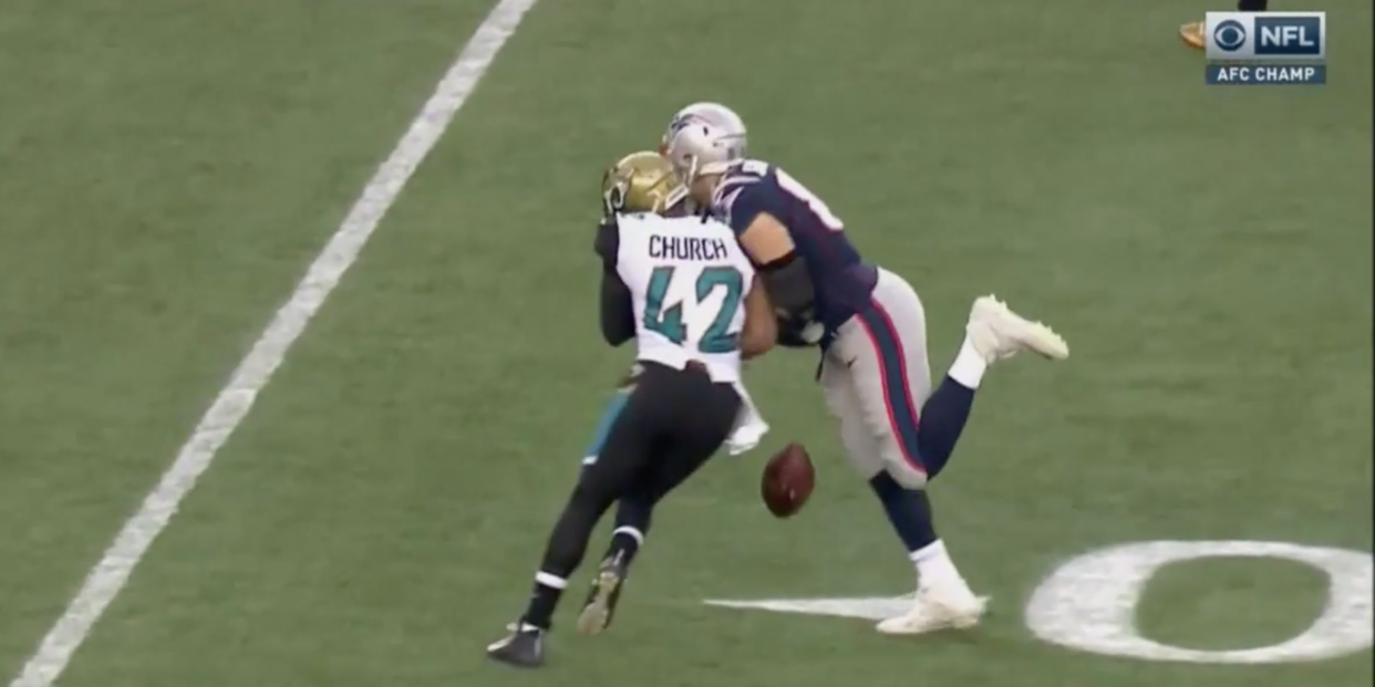 church hit gronkowski