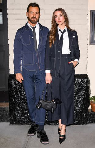 <p>Zach Hilty/BFA.com</p> Justin Theroux and Nicole Brydon Bloom.