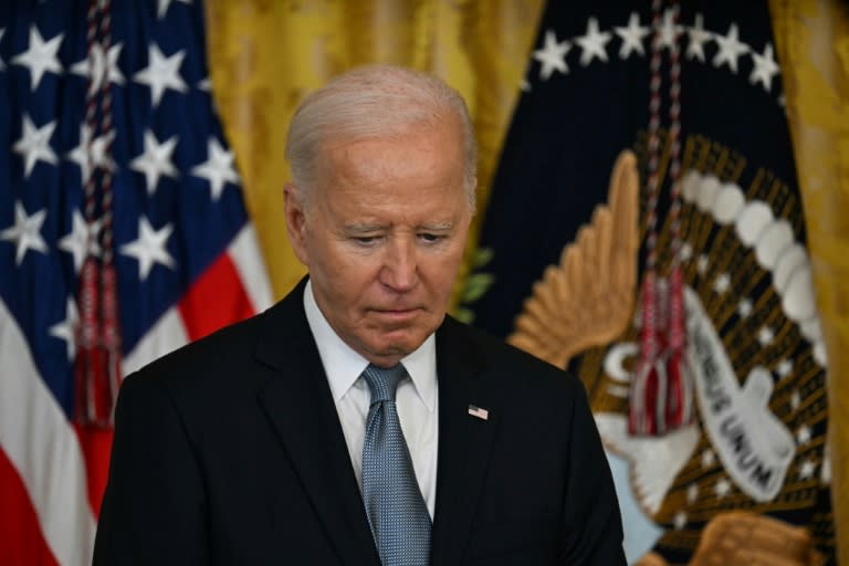 Le président américain Joe Biden à la Maison Blanche, le 3 juillet 2024 à Washington (Jim WATSON)