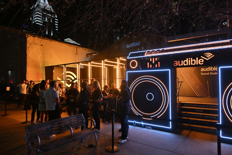 AUSTIN, TEXAS - MARCH 11:  A general view of atmosphere during the Audible "Words + Music" artist Jeff Tweedy performance at The Audible Sound Studio At SXSW, hosted by Audible and Rolling Stone at The Sunset Room on March 11, 2023 in Austin, Texas. (Photo by Daniel Boczarski/Getty Images for Audible at SXSW)