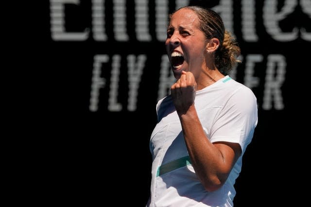 Madison Keys celebrates her return to a grand slam quarter-final