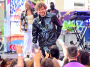 <p>Jack Harlow greets the crowd on Aug. 12 during his Citi Concert Series performance on <em>Today </em>in N.Y.C.</p>