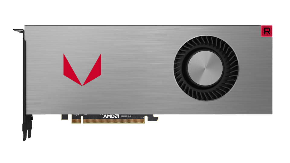 An AMD Vega graphics card.