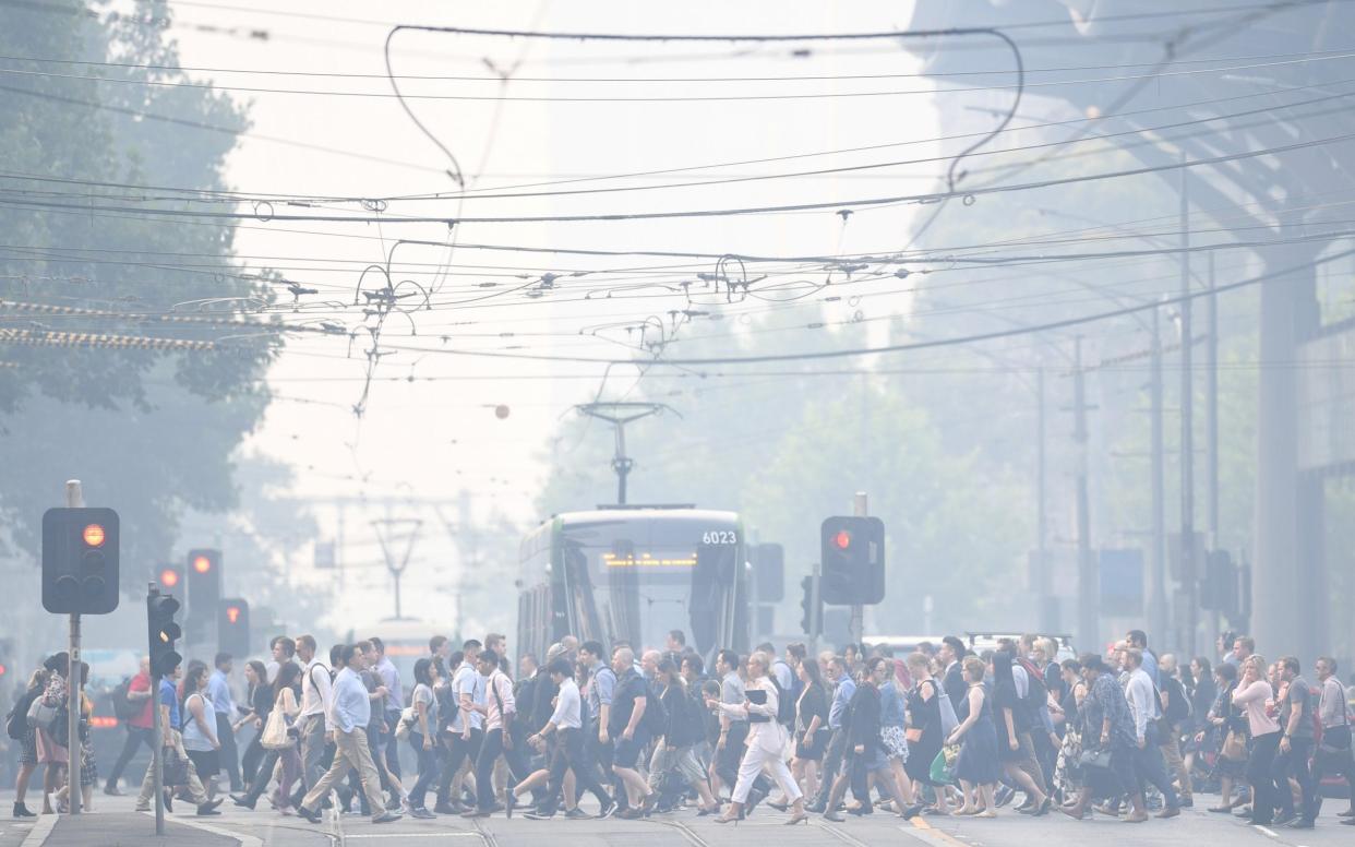 Air quality in Melbourne, Australia's second-biggest city, dropped to the 