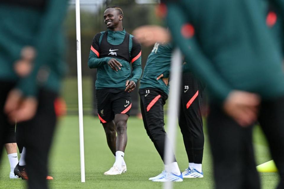 Sadio Mané preparing this week for the Champions League final.