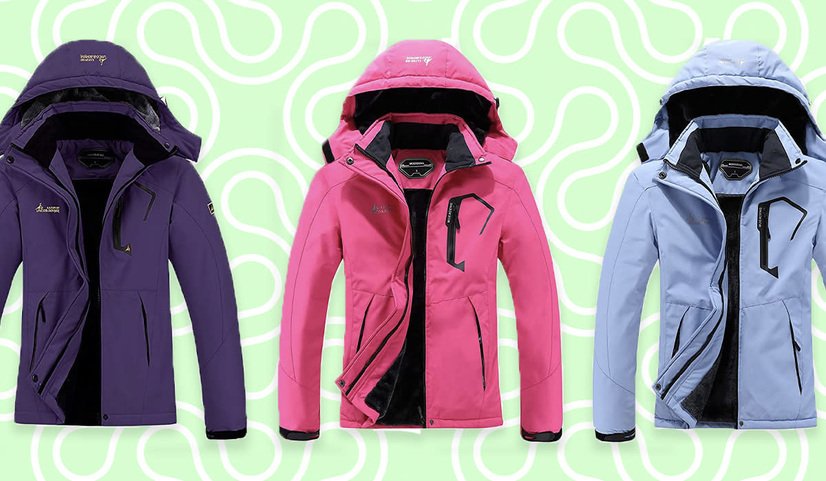 three ski jackets